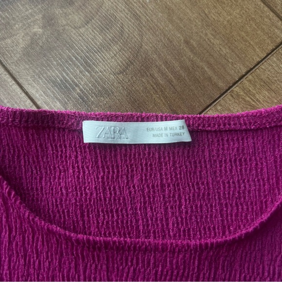 Zara Cutout Textured Dress - Fuchsia - Picture 6 of 8